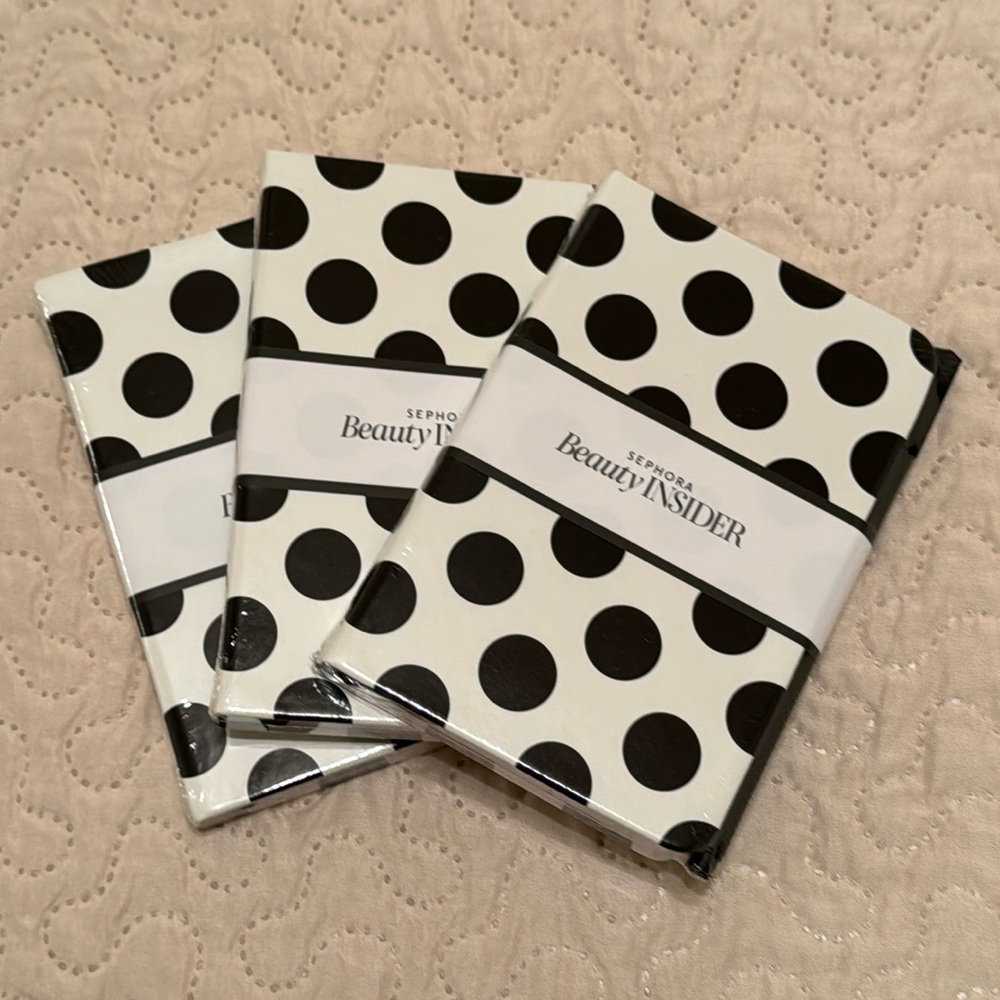 Set of Three Sephora Notebooks with a Pen